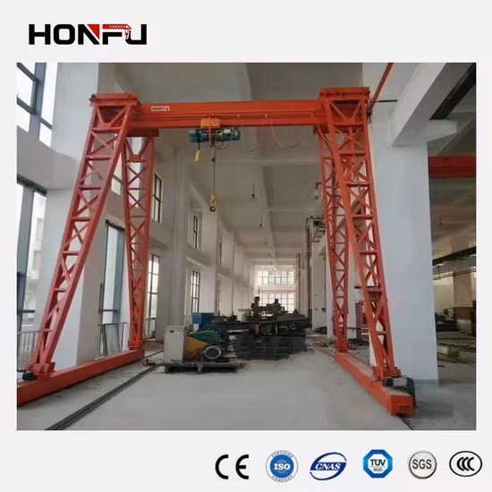 Machine Motorized Rail Mounted Single Girder Gantry Crane Singapore Price