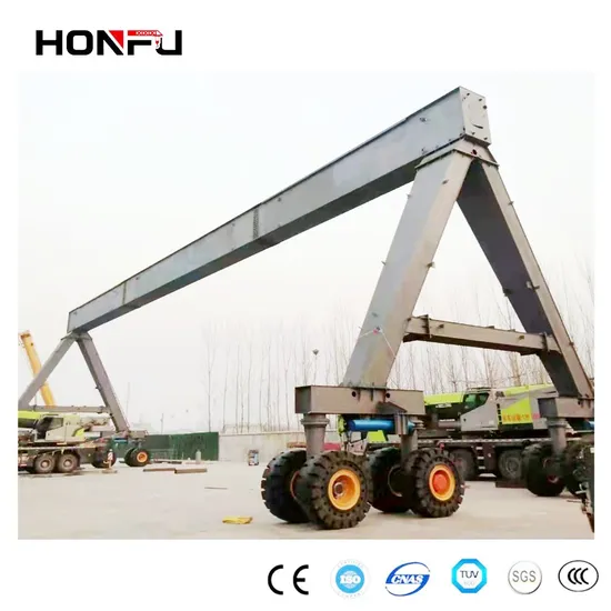 CE 승인 유럽 표준 레일 장착형 컨테이너 갠트리 크레인